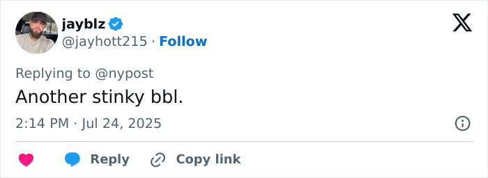 Social media reaction comment on woman’s butt surgery implants falling out during gym workout. - 10