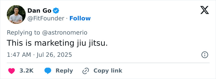 Screenshot of a tweet by Dan Go commenting on viral drama involving Coldplay frontman and Gwyneth Paltrow. Screenshot of a tweet by Dan Go commenting on viral drama involving Coldplay frontman and Gwyneth Paltrow.