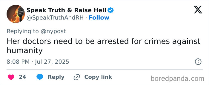 Twitter post criticizing doctors related to a woman with world&rsquo;s biggest lips after extreme surgeries.