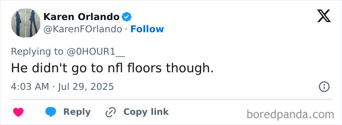 Tweet by user Karen Orlando discussing a comment related to the Manhattan massacre and its chilling note. - 11