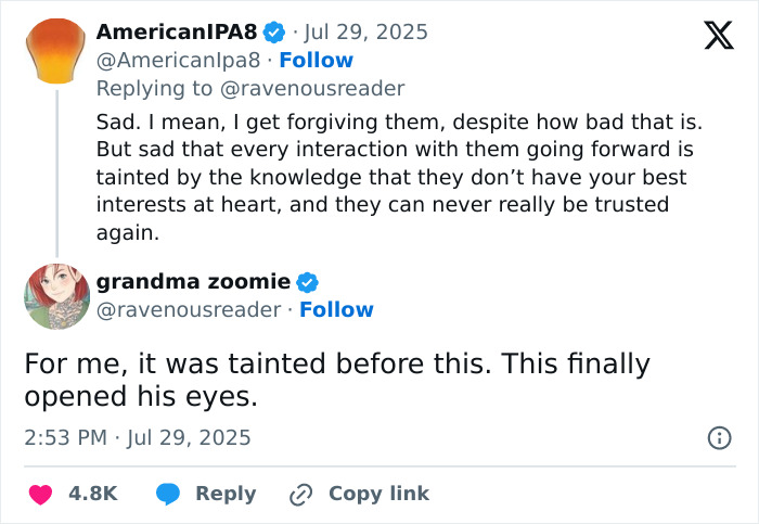 Tweet conversation about a 17-year-old athlete unaware of Ivy League scholarships until parents revealed truth years later. - 5
