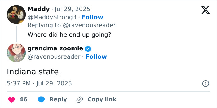 Screenshot of a Twitter exchange about a 17-year-old athlete unaware of Ivy League scholarships. - 7