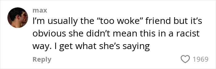 Screenshot of a social media comment defending Billie Eilish against accusations of making racist remarks during Ireland show.