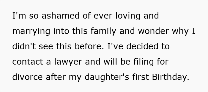 Alt text: Woman ashamed, planning divorce after daughter's first birthday amid accusations related to daughter's dark skin and DNA test. - 48