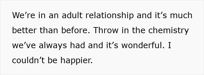 Alt text: Text describing a man healing after heartbreak and reuniting with his wife following years of travel and growth. - 32
