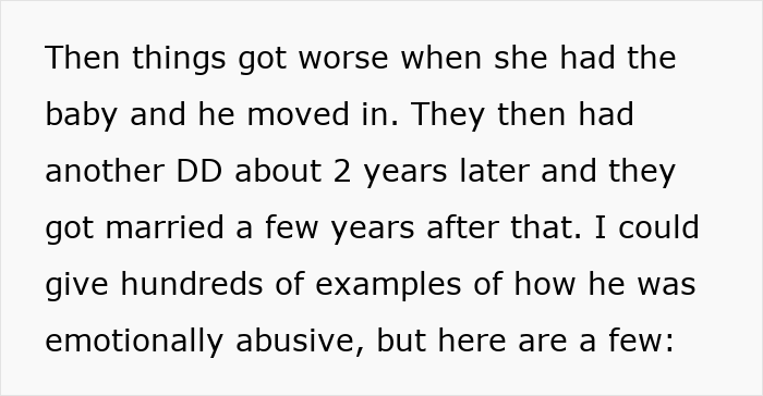 Excerpt discussing emotionally abusive marriage and the struggle of cutting off a friend who stayed in an abusive relationship