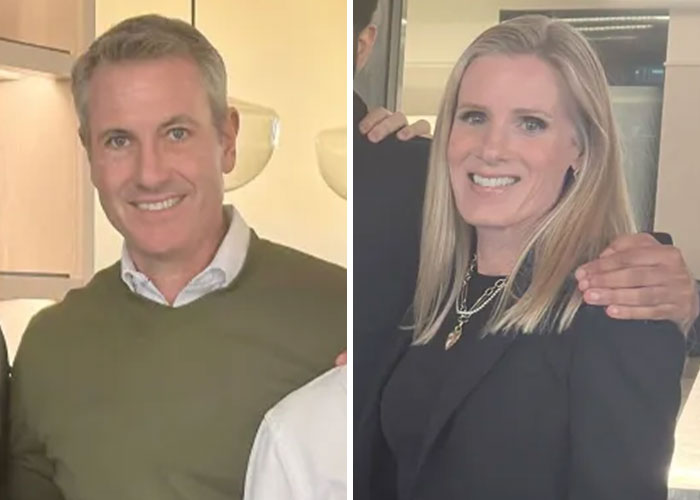 Woman who recorded CEO cheating smiling in casual and formal settings, sharing details of the viral Coldplay Kiss Cam incident.