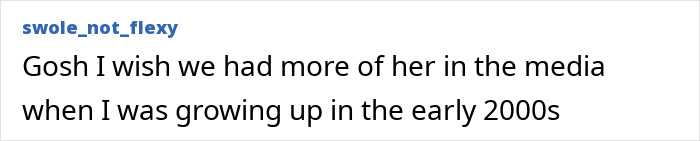 Comment reading Fans reacting positively to Ilona Maher&rsquo;s response to Kate Moss about being skinny shown on a white background.