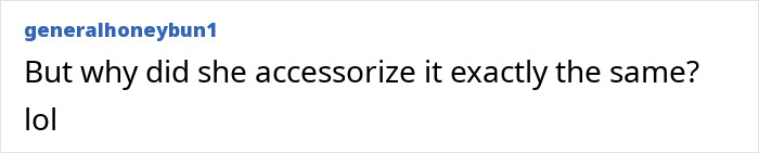 Comment on social media post questioning accessory choice, discussing Kris Jenner Skeleton Barbie Leg Photoshop fail.