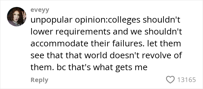 Screenshot of a social media comment expressing a controversial opinion amid concerns about the US literacy crisis.