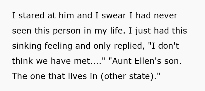 Text excerpt showing a conversation reflecting suspicion and confusion related to best friend, girlfriend, and checking email.