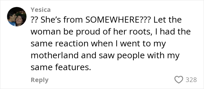 Comment from Yesica reacting to Billie Eilish during Ireland show, discussing pride in roots and shared features.