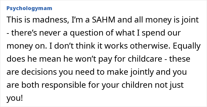 Mom faces money issues as husband advises budgeting, discussing shared financial responsibility and childcare costs together. Mom faces money issues as husband advises budgeting, discussing shared financial responsibility and childcare costs together.