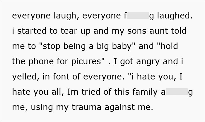 Text excerpt showing emotional conflict in a manipulative mom daughter story drama, highlighting family tension and trauma. - 12