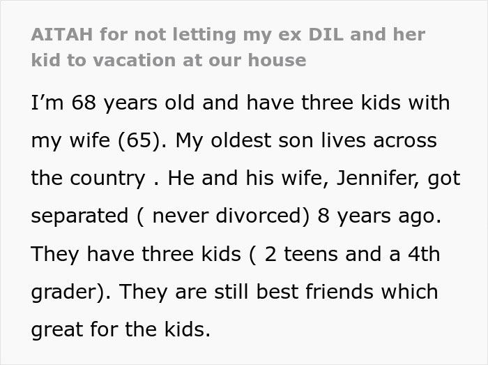 Entitled Woman And Her Kid Want To Vacation At Ex-In-Laws’ House, Get Denied And Spark Drama - 2
