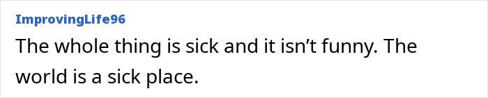 Comment expressing disgust about the viral predator Sister Hong secretly filming intimate encounters with over 1000 men.