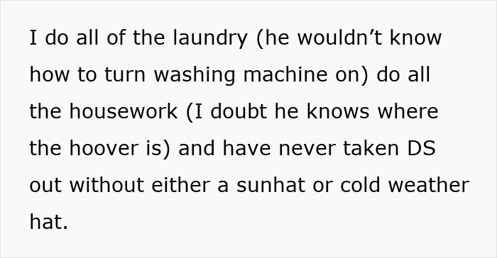 Text excerpt about woman discovering husband lied to his mother, highlighting betrayal and deception in relationship.