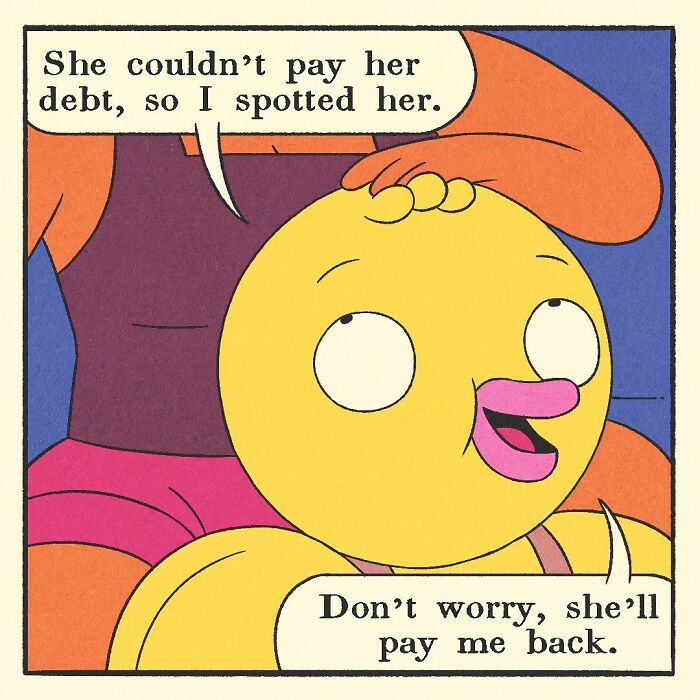 Close-up of a comic panel showing a hand with a fork reaching into a tray of food, related to bodybuilding duck artwork.