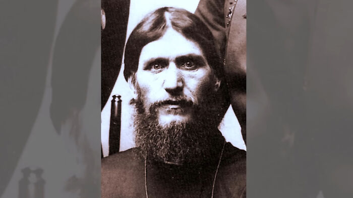 Black and white portrait of a bearded man representing crazy but real historical events that seem unrealistic in movies.