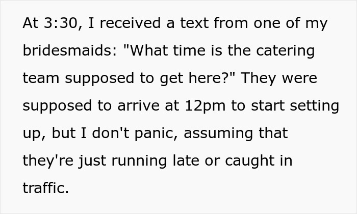 Bride Baffled After Catering Company&rsquo;s Mistake Nearly Ruins Her Wedding, They Offer 50% Refund