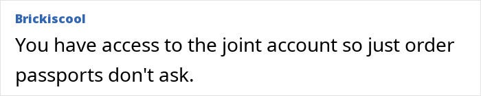 Man explaining financial struggles related to obtaining passports for wife and kids due to affordability issues. - 37
