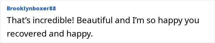 Comment saying that a woman burned in gas station explosion looks beautiful and is happy after recovery. - 18