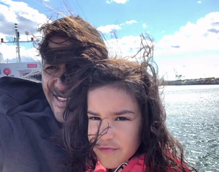 Father and daughter near water with windblown hair, police pointing to inconsistencies in dad’s report of missing girl found deceased - 2