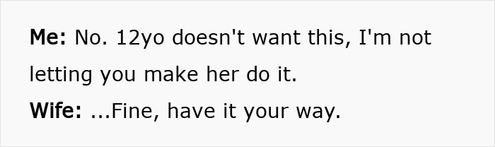 Alt text: Text conversation about a mom wanting to give her 12yo daughter a menstruation celebration but facing refusal. - 18