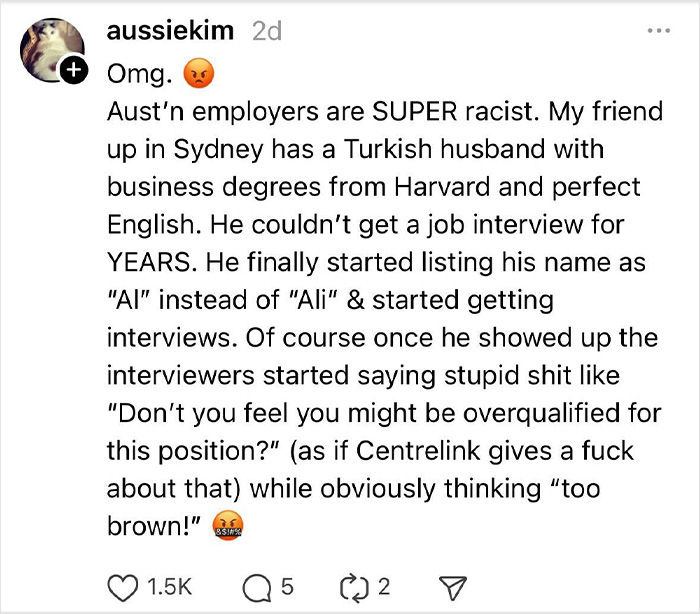 Social media post highlighting rejection and discrimination faced by a woman with 15 years of experience in job hiring. Social media post highlighting rejection and discrimination faced by a woman with 15 years of experience in job hiring.