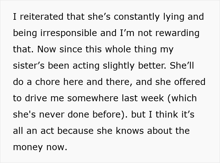 Text excerpt about a mom upset over grandson receiving $10K gift from wealthy grandpa and not sharing with sister. Text excerpt about a mom upset over grandson receiving $10K gift from wealthy grandpa and not sharing with sister.
