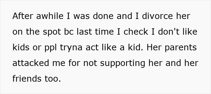 Text showing a man explaining his divorce after his wife obsessed with looking like an Asian child through bizarre plastic surgeries. Text showing a man explaining his divorce after his wife obsessed with looking like an Asian child through bizarre plastic surgeries.