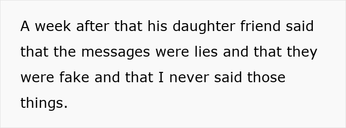 Text message excerpt showing a teen admitting to forging texts to sabotage dad's relationship.