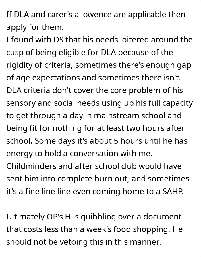 Text excerpt discussing husband's refusal to afford passports for wife and kids due to financial constraints. - 30