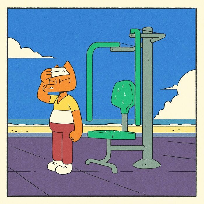 Comic title card for a bodybuilding duck featuring muscles McQuack, highlighting a character with a surprisingly soft heart.