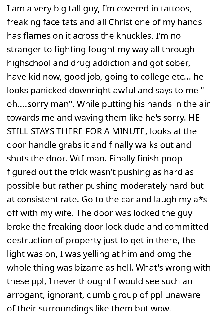 Text excerpt describing a chaotic encounter involving boomers breaking into a barbershop and calling cops. Text excerpt describing a chaotic encounter involving boomers breaking into a barbershop and calling cops.