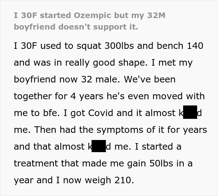 Woman prescribed weight loss medication by doctor while boyfriend responds with jokes about her health journey. Woman prescribed weight loss medication by doctor while boyfriend responds with jokes about her health journey.