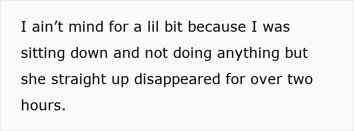 Text excerpt highlighting family conflict with racist switch after pregnant lady refuses to babysit niblings.
