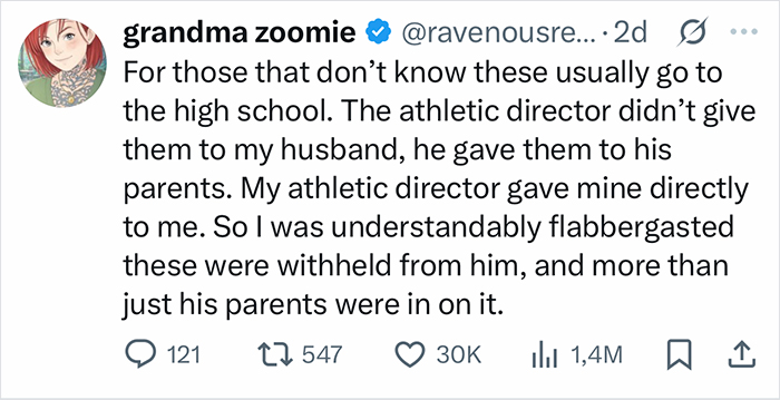 Tweet discussing a 17-year-old athlete kept in the dark about Ivy League scholarships by his parents for seven years. - 3