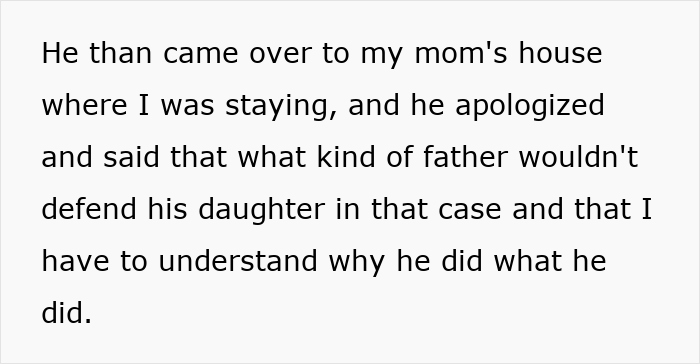 Text excerpt discussing a teen forging texts to sabotage dad's relationship, leading to conflict with pregnant fianc&eacute;e.