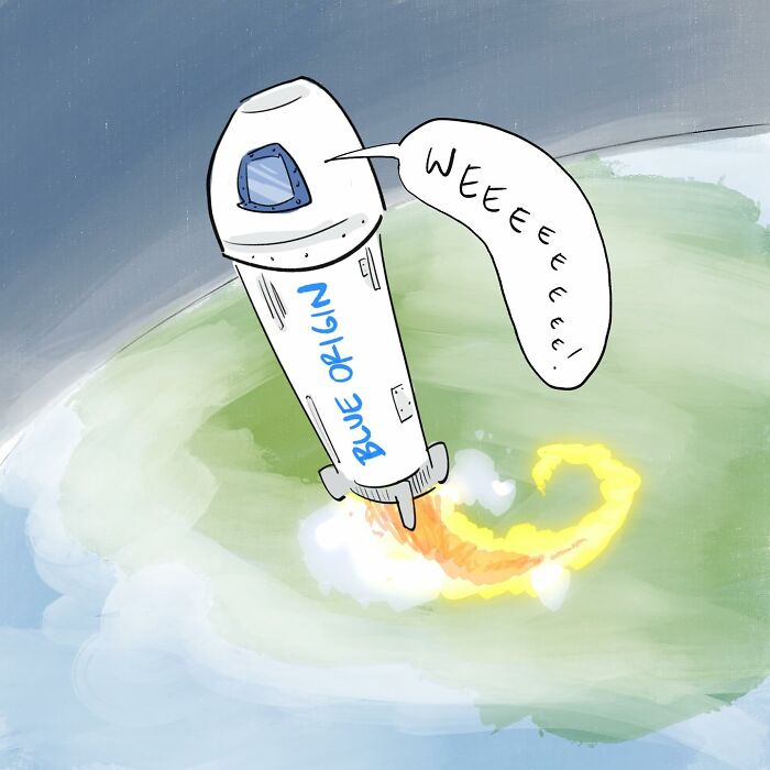 Cartoon of a man and woman with baby discussing budgeting in a funny comic about arguing with their own brain.