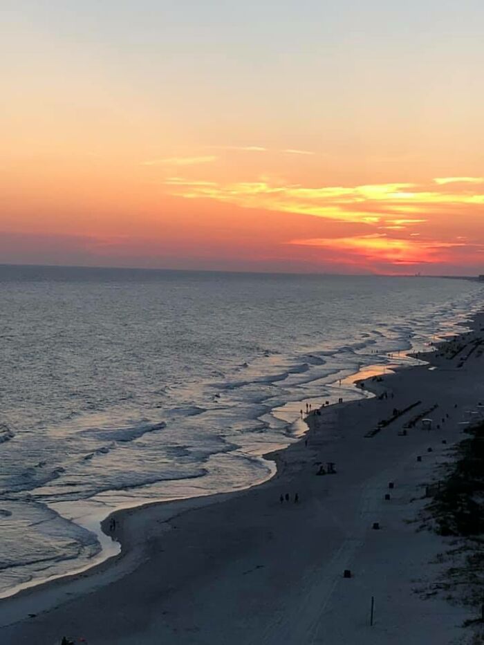 Sunset On Panama City Beach, Florida, USA