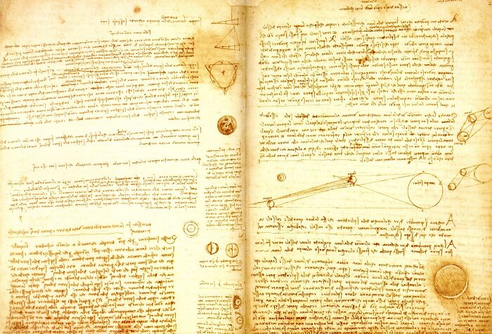 Aged manuscript with handwritten scientific notes and diagrams, representing a high-value collectible item sold for millions.