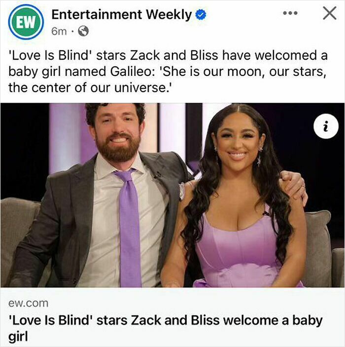 Couple from Love Is Blind sharing their story about unique baby names parents loved but others judged.