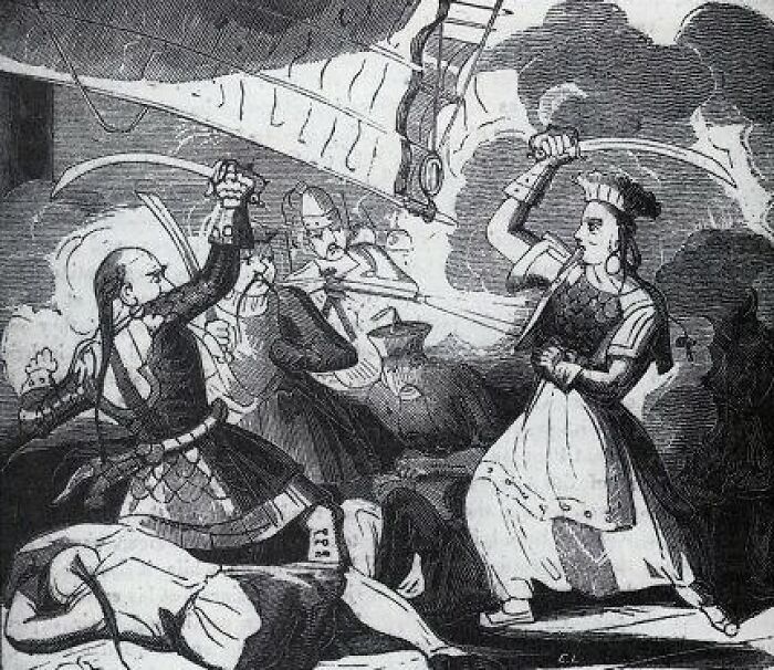 Black and white illustration of a fierce battle scene symbolizing struggle from poverty to super wealthy success.