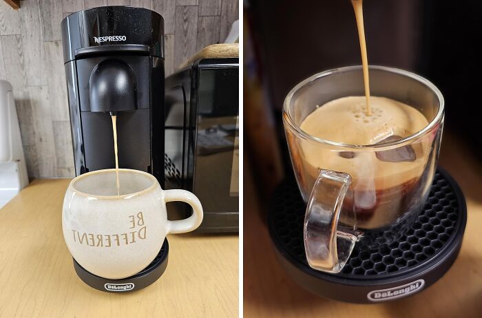 Coffee brewing with Nespresso machine and clear glass cup, highlighting deals on brands you actually know and love this Prime Day.