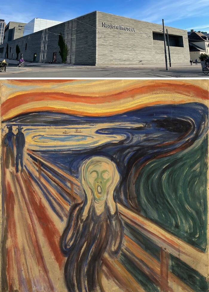 Nasjonalmuseet in Oslo, home to the famous painting The Scream by Edvard Munch, a key location of famous paintings.
