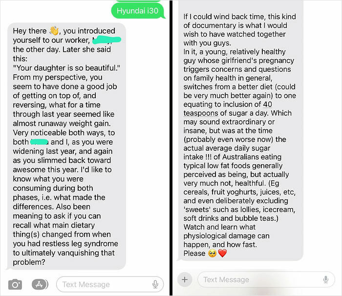 Text message exchange showing a dad’s controlling and toxic behavior through criticism and unsolicited advice.