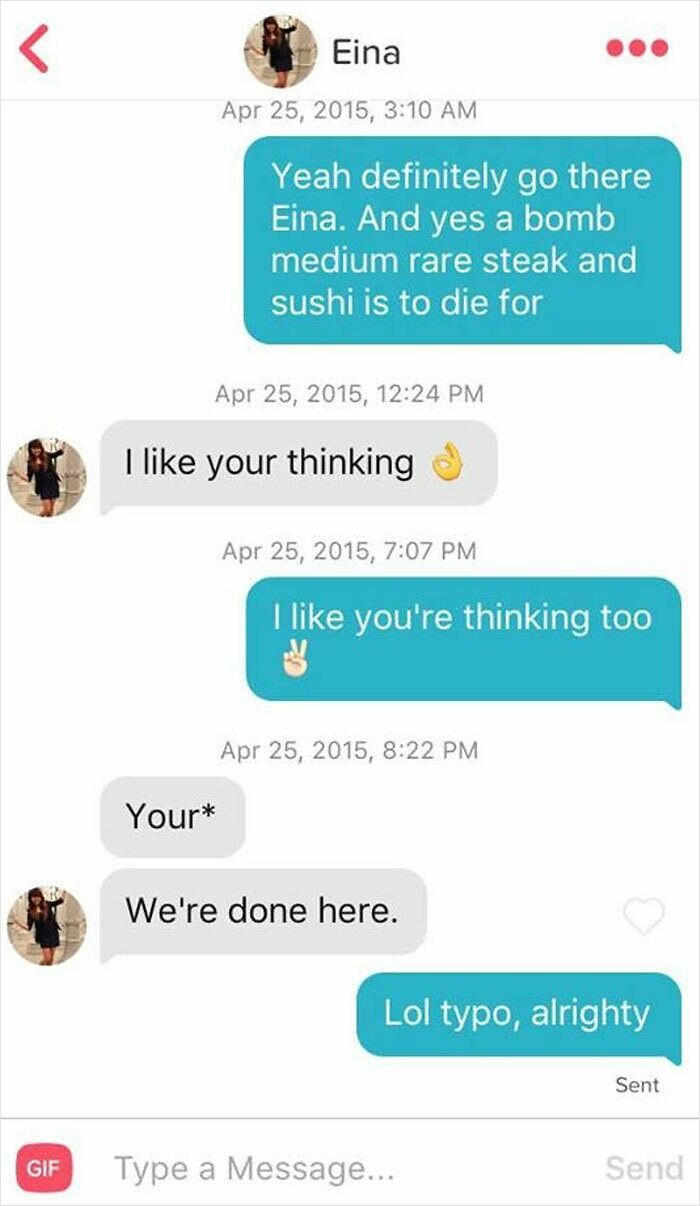 Text message exchange showing brutal rejection after correcting grammar, leaving the sender baffled and confused.