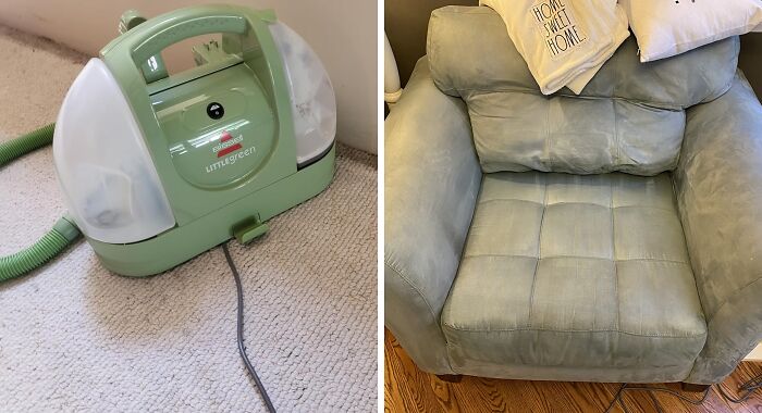 Portable carpet cleaner and plush armchair featured among most wished for items on Amazon this week.