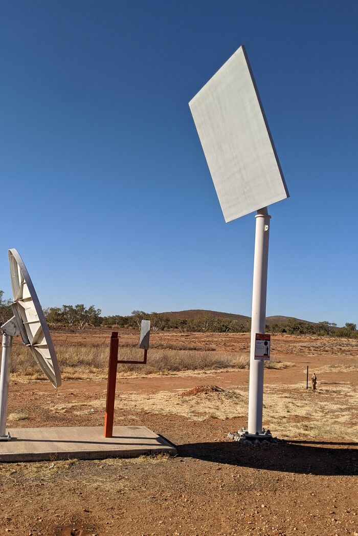 Innovative solar and communication panels installed in a remote area showcasing small genius things some countries do.